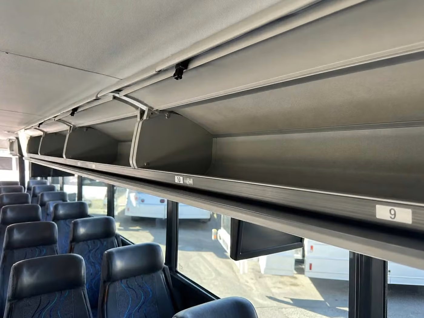 post falls 18 passenger minibus overhead storage