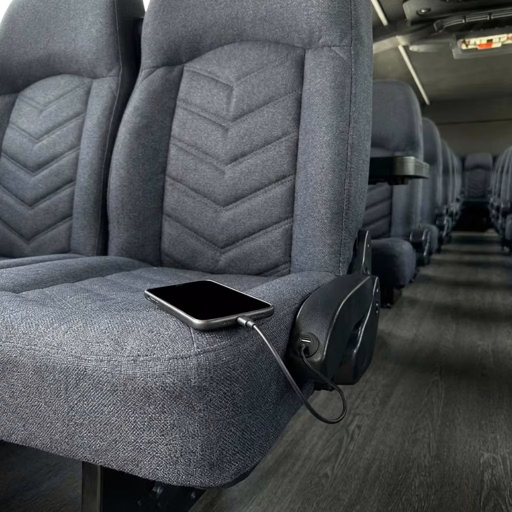 post falls 25 passenger minibus usb charging