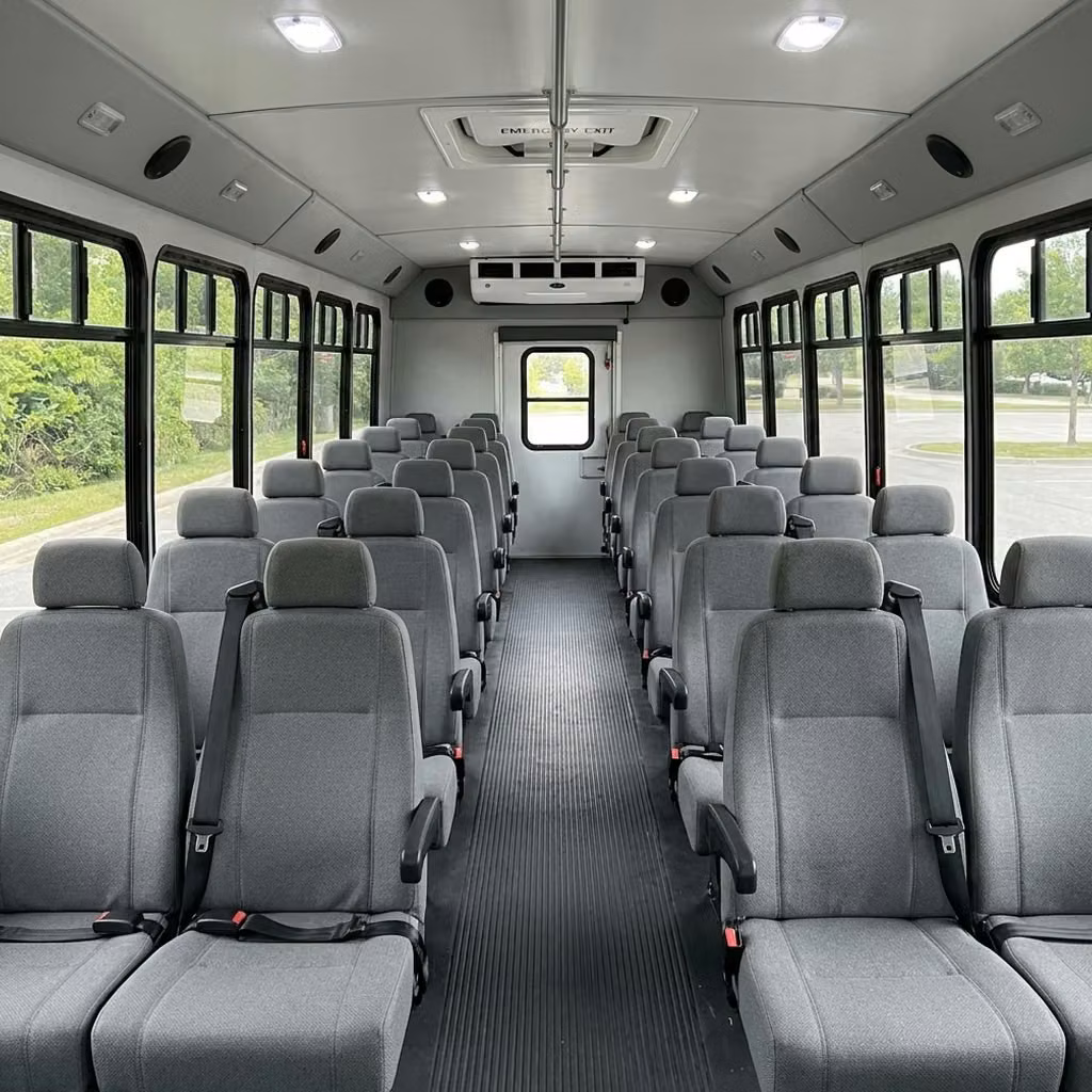 post falls 30 passenger minibus seating