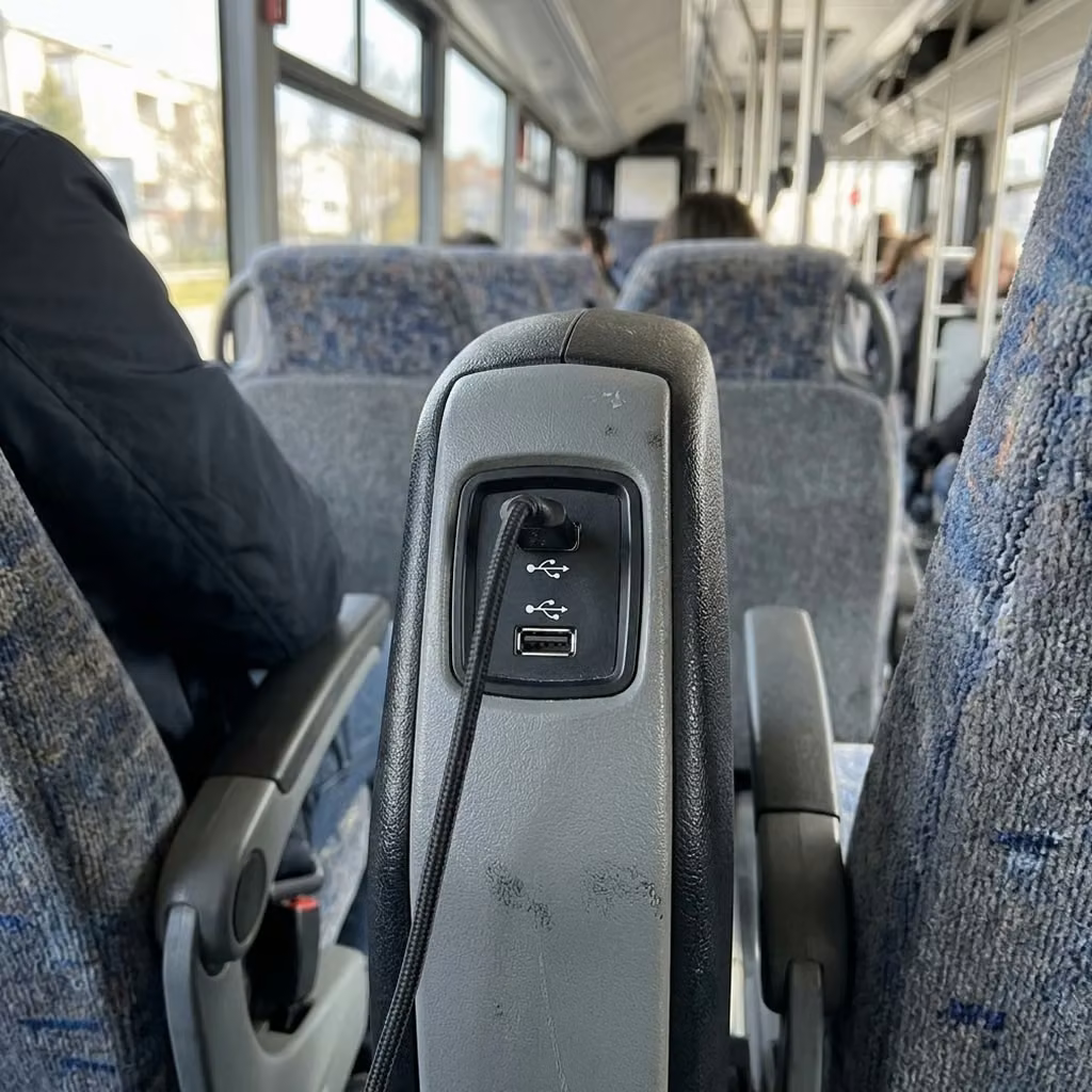 post falls 30 passenger minibus usb charging