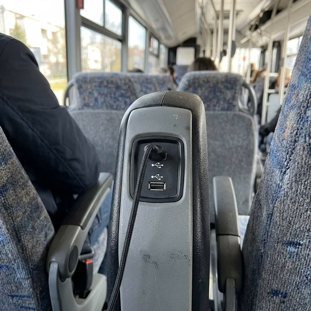 post falls 35 passenger minibus usb charging