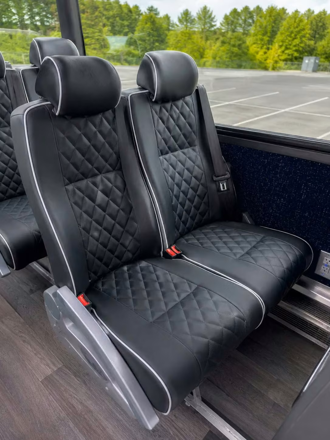 post falls 56 passenger charter bus reclining seats