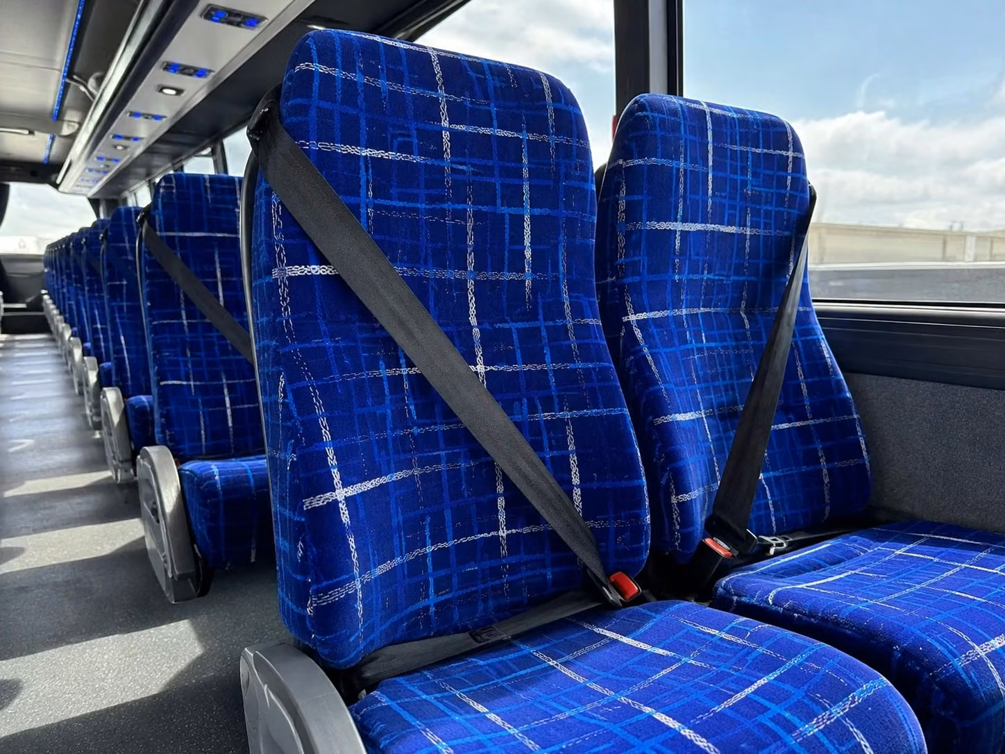 post falls charter bus interior 1