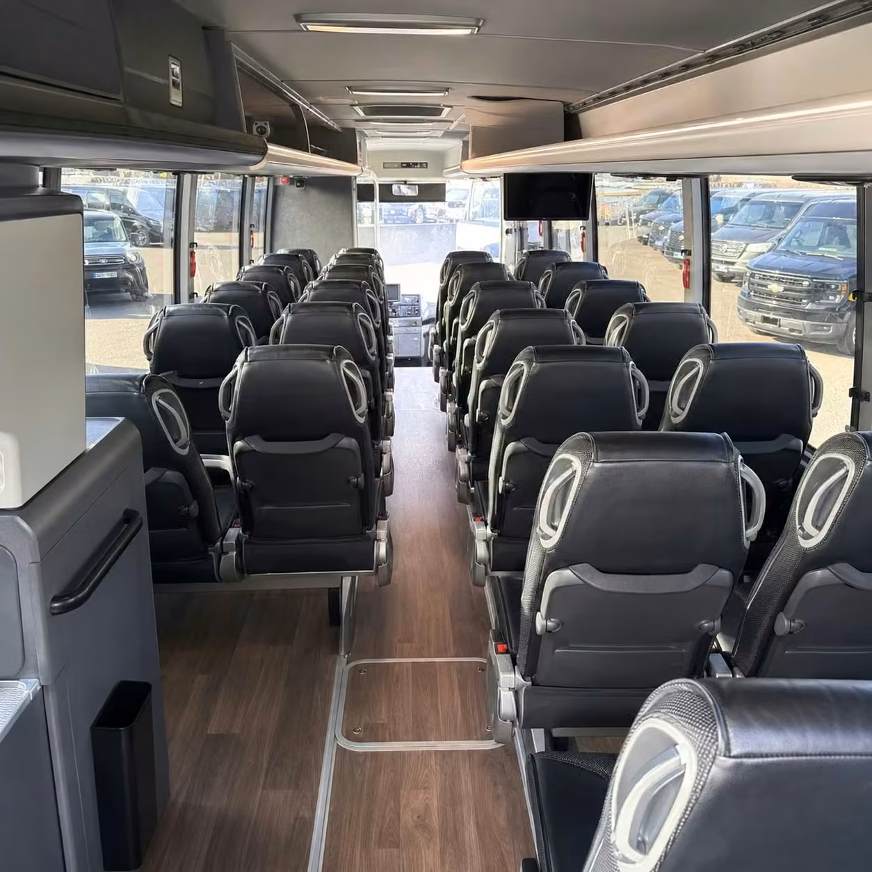 post falls charter bus interior 2