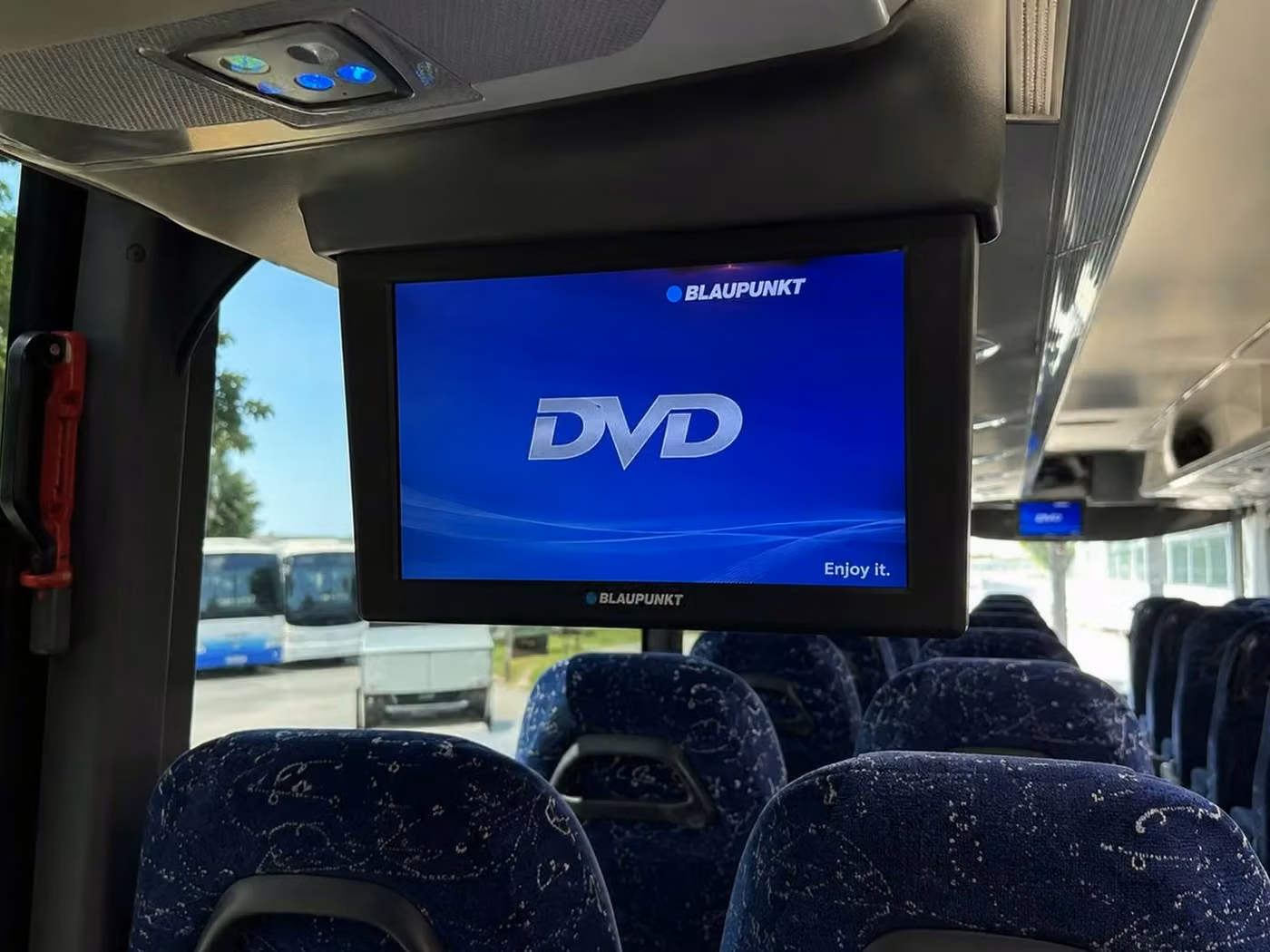 post falls charter bus tv monitors