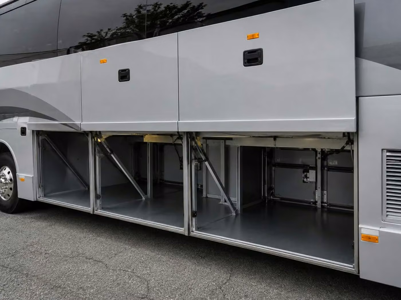 post falls charter bus under bus storage