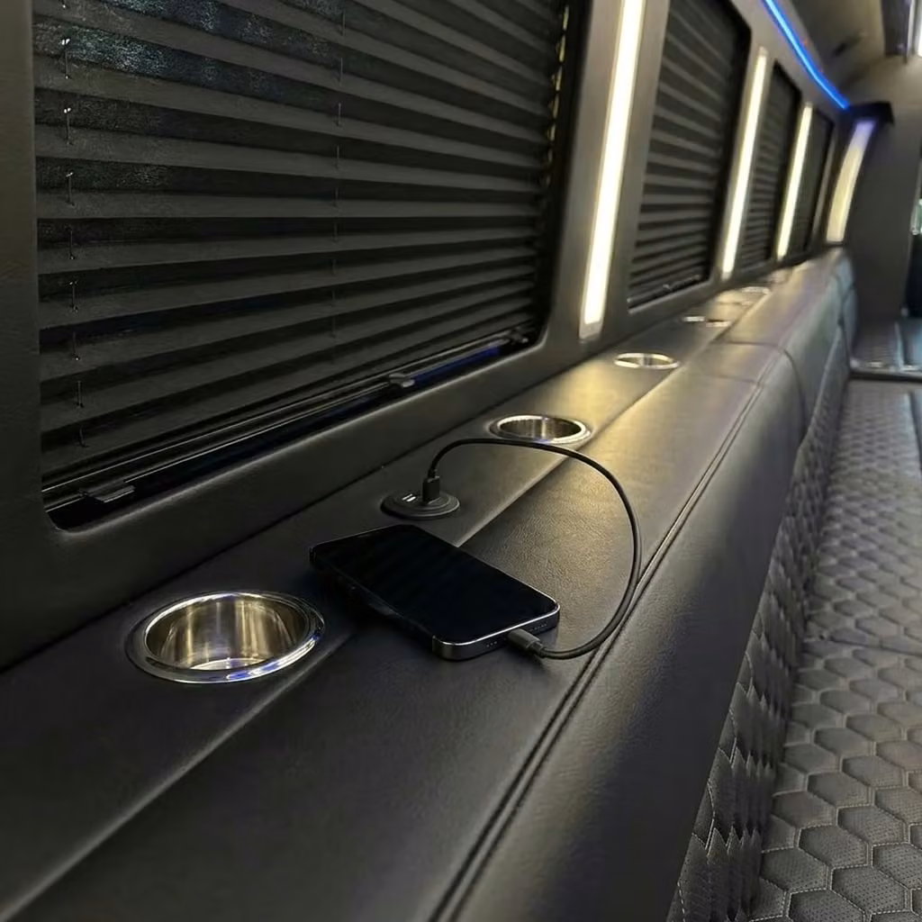 post falls party bus usb charging