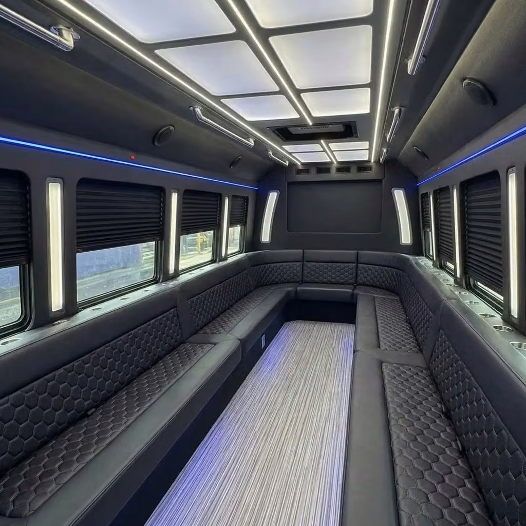 post falls party bus wraparound seating
