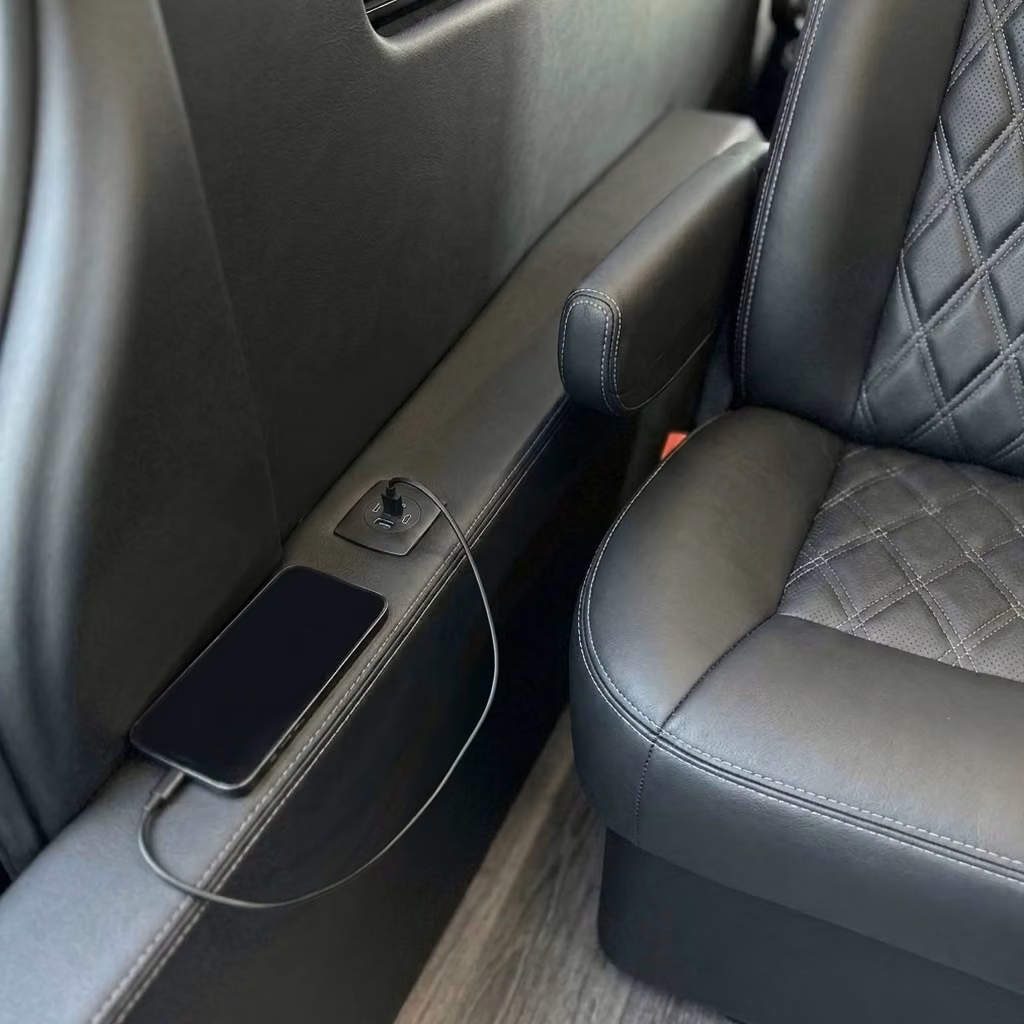post falls sprinter van rental with driver usb charging