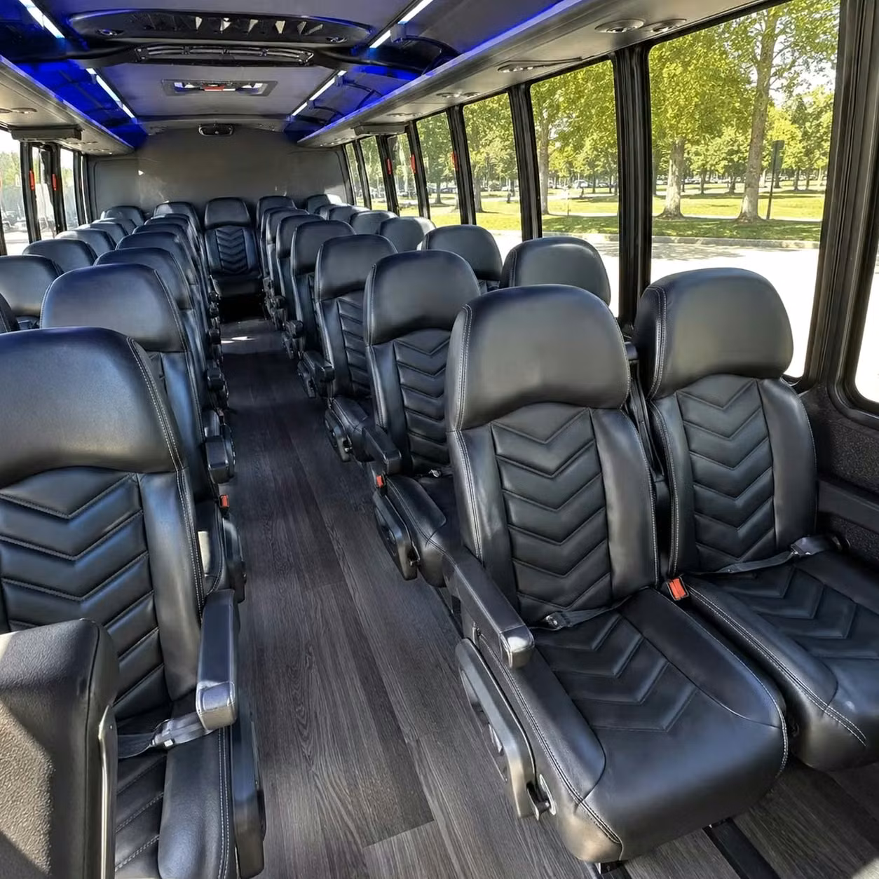 28 passenger minibus inside